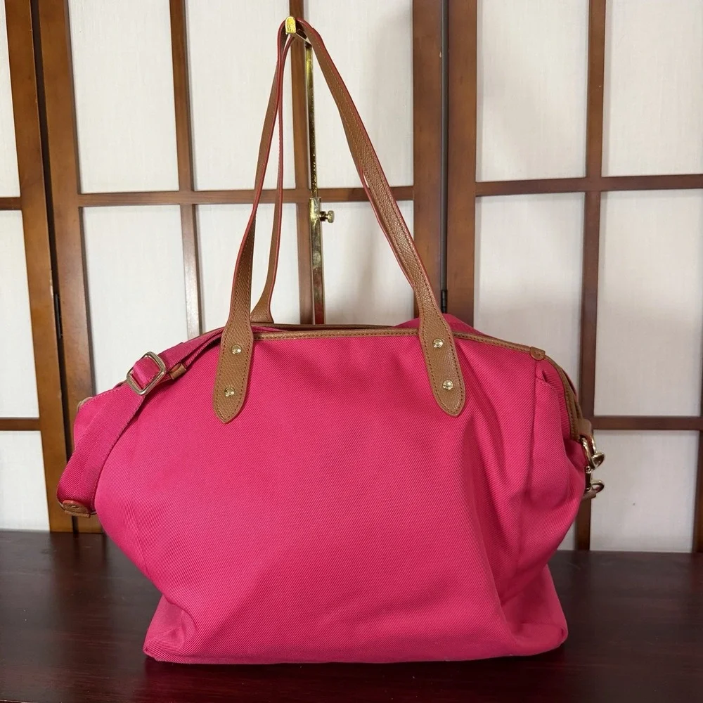 AUTHENTIC Coach Sawyer Baby Diaper Tote Women's Bag Hot Pink Strap, Work Tote